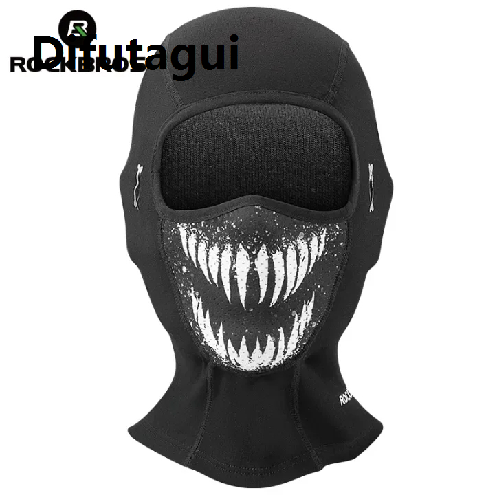 Difutagui ROCKBROS Summer Full Face Mask Breathable Sun Protection Ice Silk Cycling Face Cover Unisex Balaclava Quick-Drying Headscarf With Sunglasses Holes