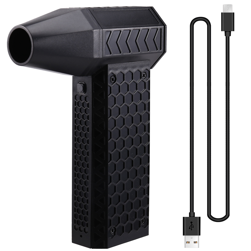 Jet Wind Speed 52m/S 130000RPM Turbo Fan Portable Air Blower 3 Speed Adjustable BBQ Powerful Keyboard Cleaning