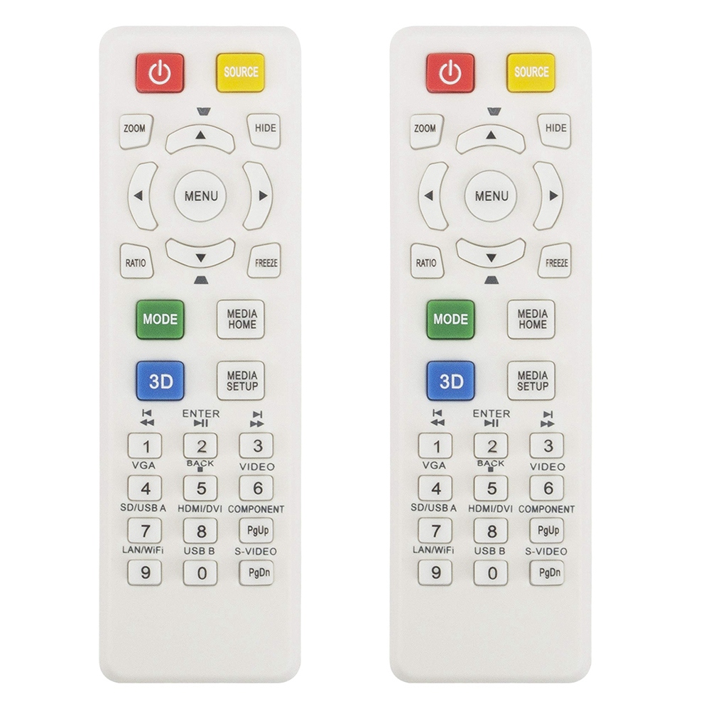 FORIDE 2X Replace Remote Control for Projector X115 X125H X135WH H6517ABD D602 D622DE145F EV-S62 HE-801K V31S X124PH