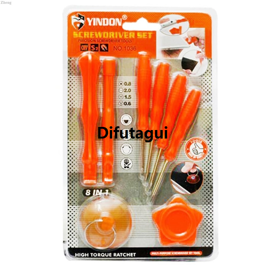 Difutagui Zheng Hand Tools Set Tool Repair, Camera, Mobile Phone Screwdriver New New Yindon 81 Set Watch, Laptop, Glasses Multi-Purpose Tools