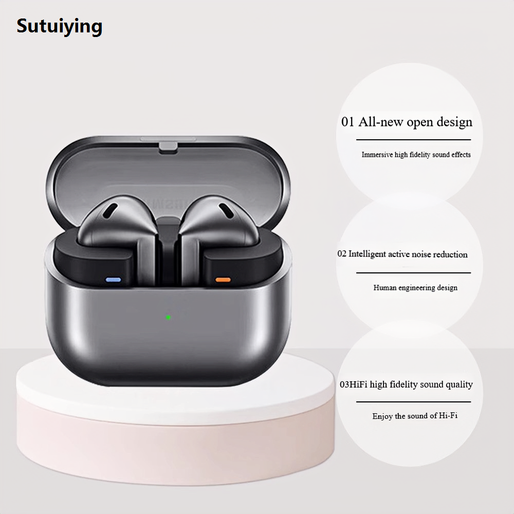 Sutuiying New For Galaxy Wireless Sport Bluetooth Headset TWS Binaural Invisible Fifty percent discount Sleep In-Ear Mini Noise Canceling Painless Talking Headse