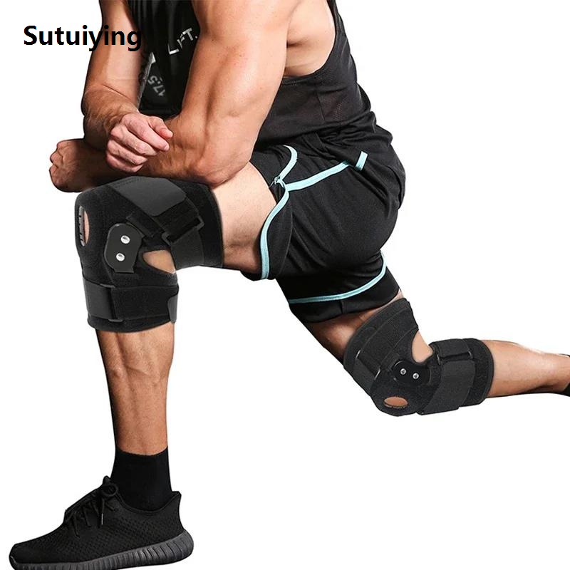 Sutuiying 1PC Adjustable Hinged Knee Brace Knee Support Wrap for Meniscus Luxury Tear Patellar Tendon Support Pain Relief Strains Sprains etc