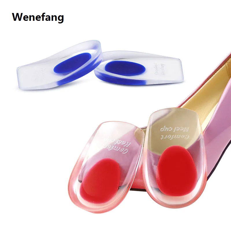 Wenefang 1Pair Spurs Pain Foot Shoe Insoles Silicone Gel Orthopedic Insole High Quality for Feet Height Increasing Shoe Pads Shock Absorbing Shoe Sole