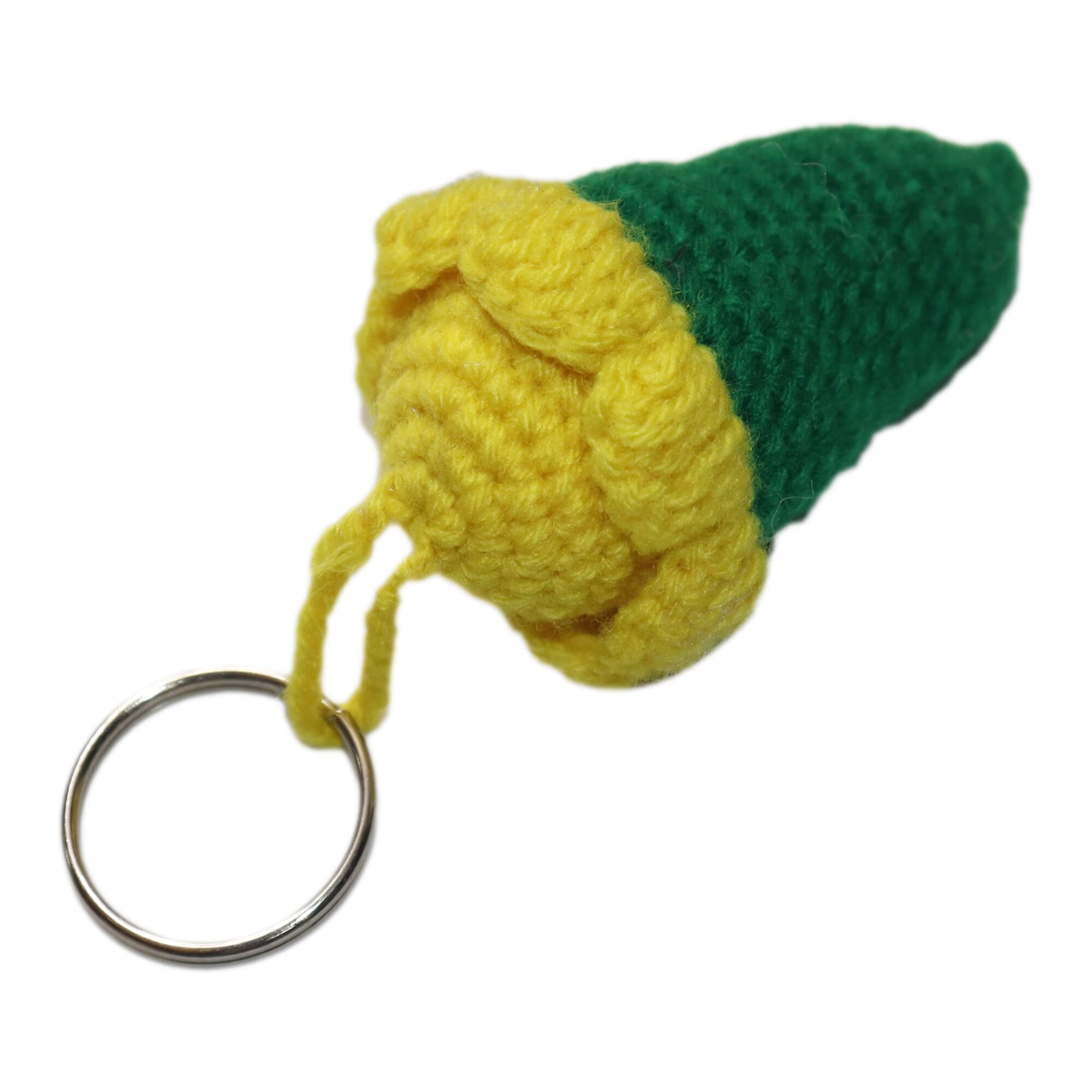 Handmade Ice Cream Shape Green Color Keyring