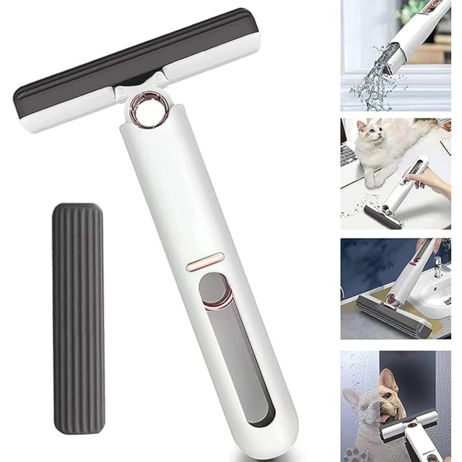Mini Household Squeeze Mop Glass Window, Wall Cleaner, Desktop Screen Cleaner