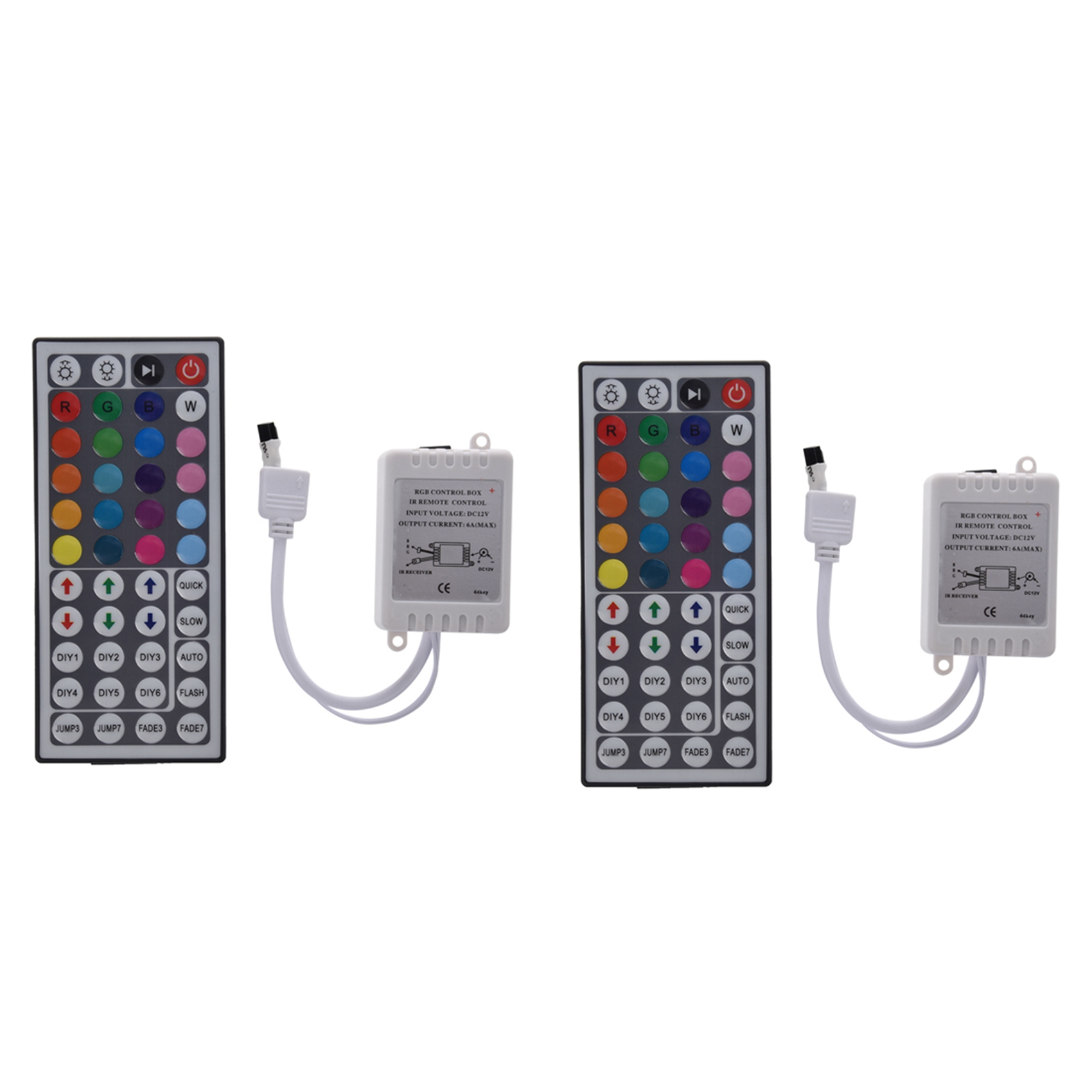 NAMUNY 2X 44Key IR Remote Controller for RGB 5050 LED Light Strips