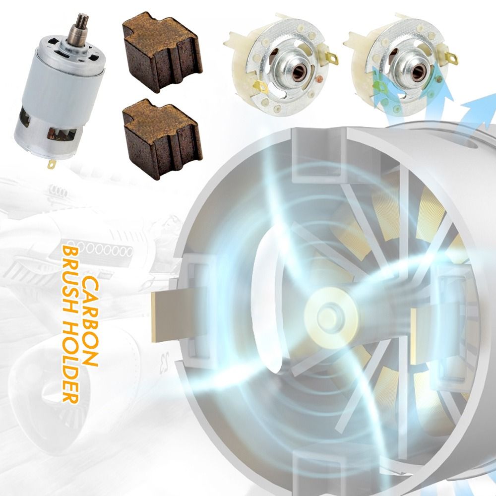High Quality RS775 Lithium Electric Motor 2 Styles Plastic 12-25V Charging Drill Bit Accessories RS775/750 Motor Carbon Brush