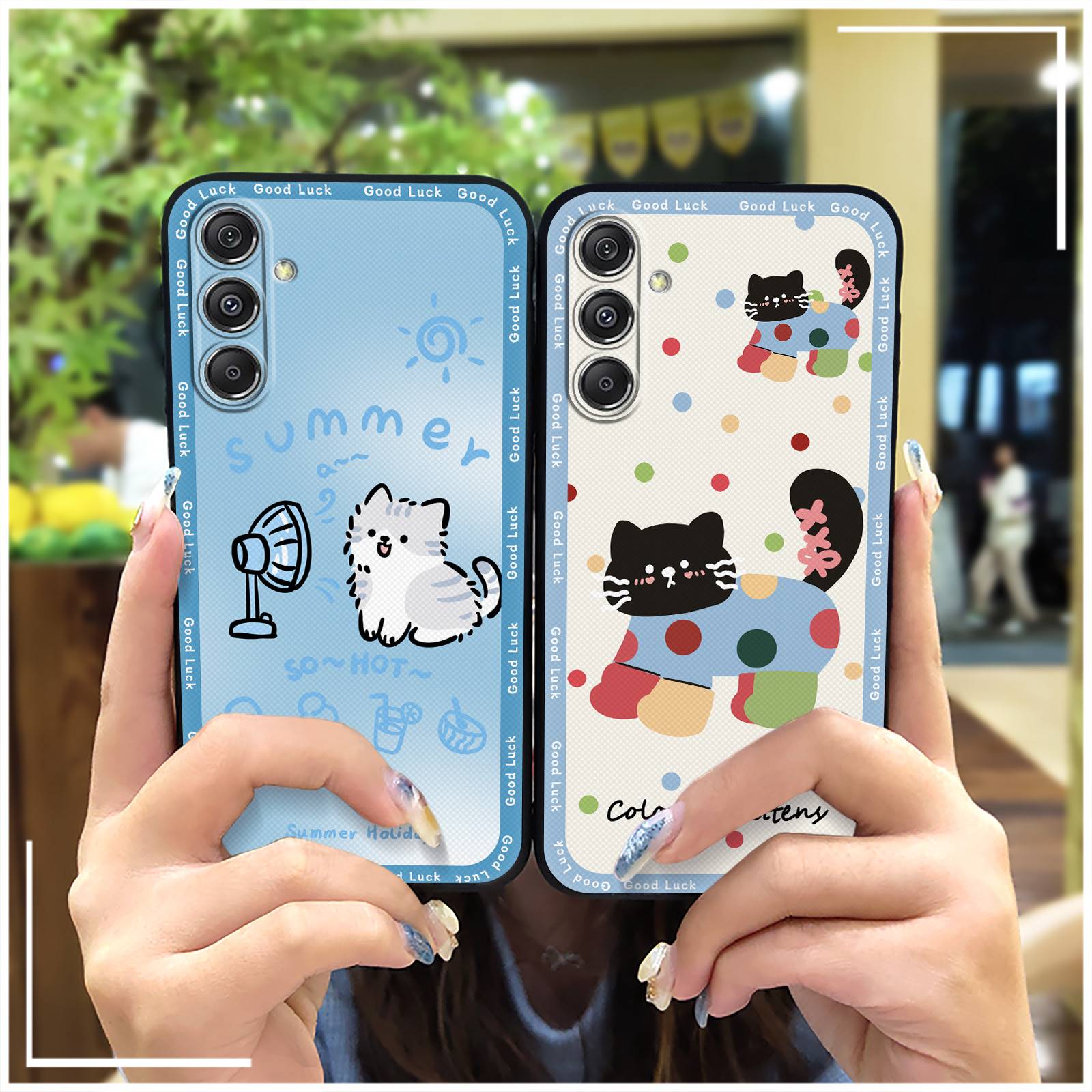 Silicone Phone Pouch Phone Case For Samsung Galaxy M34 5G/F34/SM-M346B Durable Cartoon Back Cover Protective Graffiti