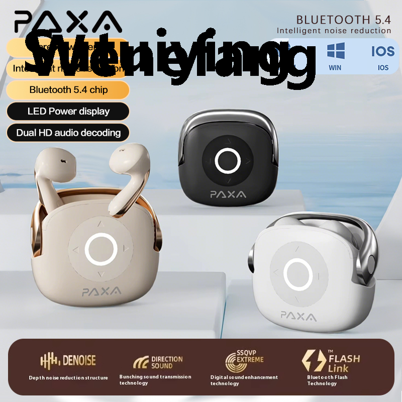 Wenefang Sutuiying New Full Touch Screen Headphones ANC Bluetooth 5.4 Noise Cancelling Hot Selling 2025 Earphones HiFi Stereo Wireless In-Ear ENC Gaming Earphones