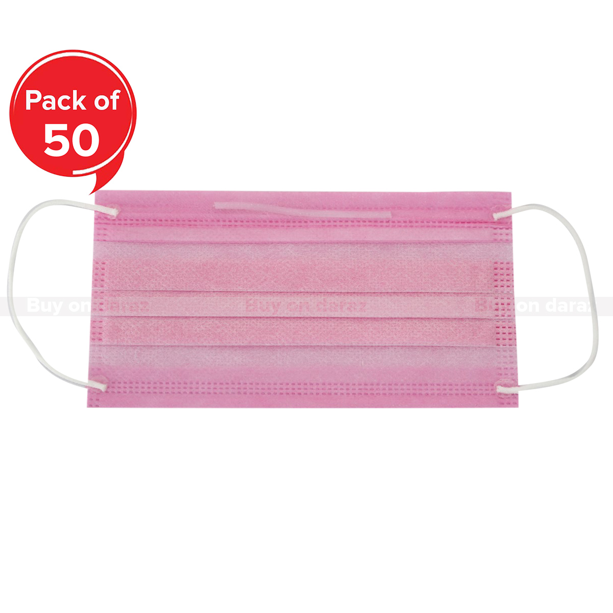 Disposable Surgical Mask With Nose Pin (1 Box = 50 Pieces)