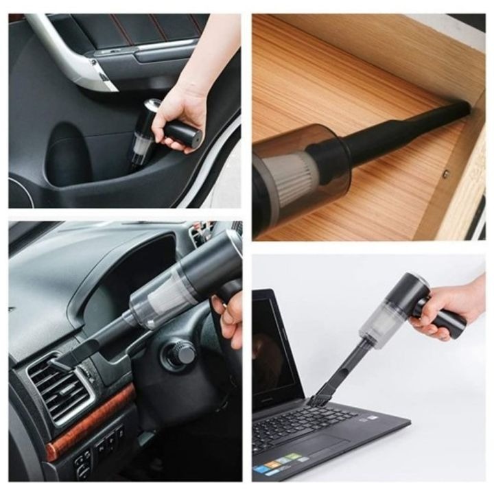 2 in 1 Handheld Vacuum and Blower Cordless, High Power Car Vacuum Cleaner and Blower, Portable Rechargeable Car Vacuum Cordless Air Blower for Car, Computer, Pet Hair