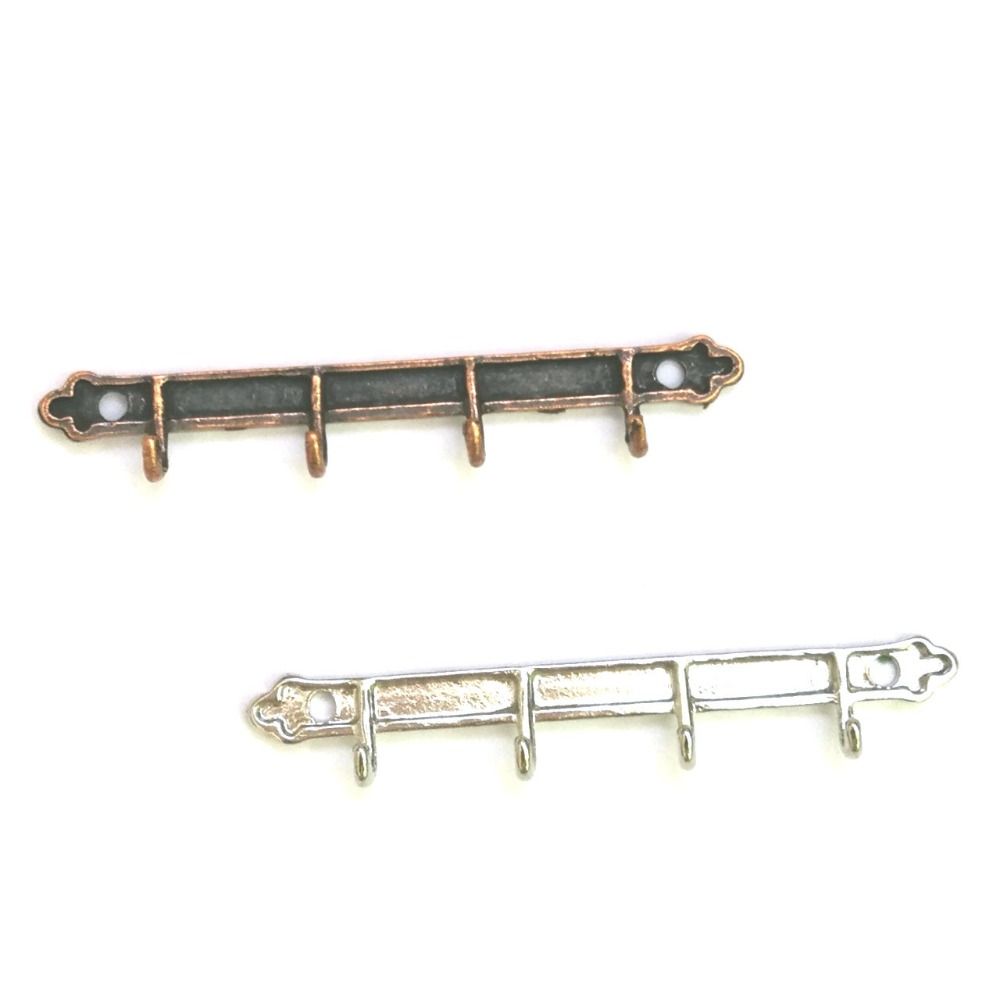 New 1:12 Dollhouse Miniature Racks 2 Colors Dollhouse Furniture Mini Metal Hooks Dollhouse Decoration