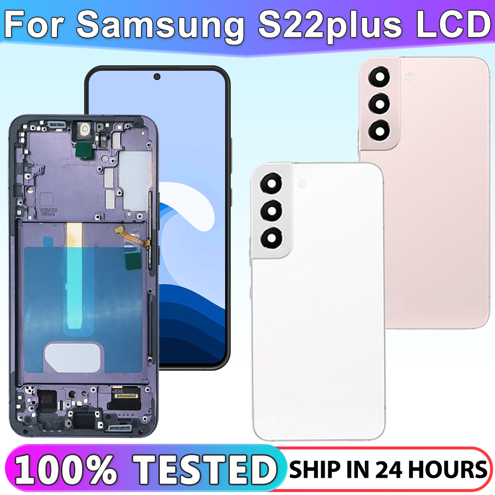 HOT Tested TFT For samsung S22 Plus Display with Frame Replacement For Samsung S22 Plus 5G S906 S906B S906U LCD Touch Screen Digital