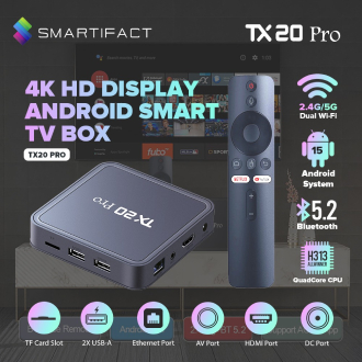 TX20 8G+128G 8K Andriod TV Box With Voice Control Bluetooth Remote 3.0