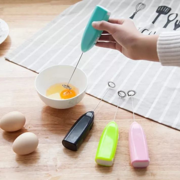 Electric Mini Egg Beater Drinks Milk Coffee Frother Handheld Foamer Whisk Mixer Stirrer
