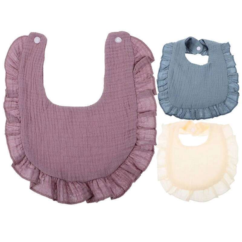 3 Pcs Cotton Bandana Saliva Cute Drooling Bibs For Baby Teething Infant Feeding Eating Boy Girl Universal
