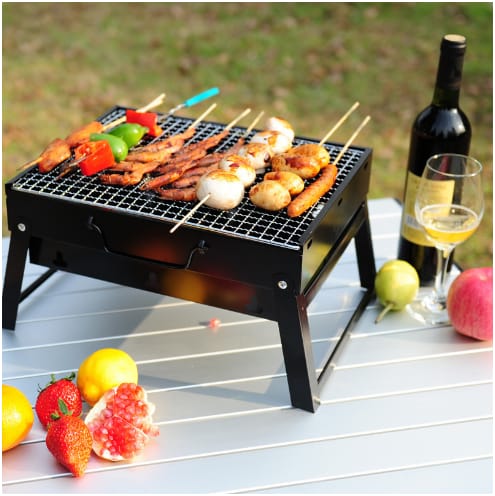Portable Stainless Steel Charcoal Barbeque Grill
