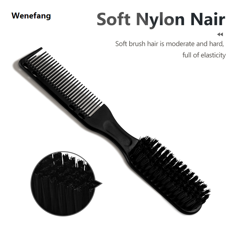 Wenefang Fashion New Professional Barber Shaving Beard Brush Removal Neck Dusting Horse Hair Brushes Face Mustache Salon Cleaning Styling Tools