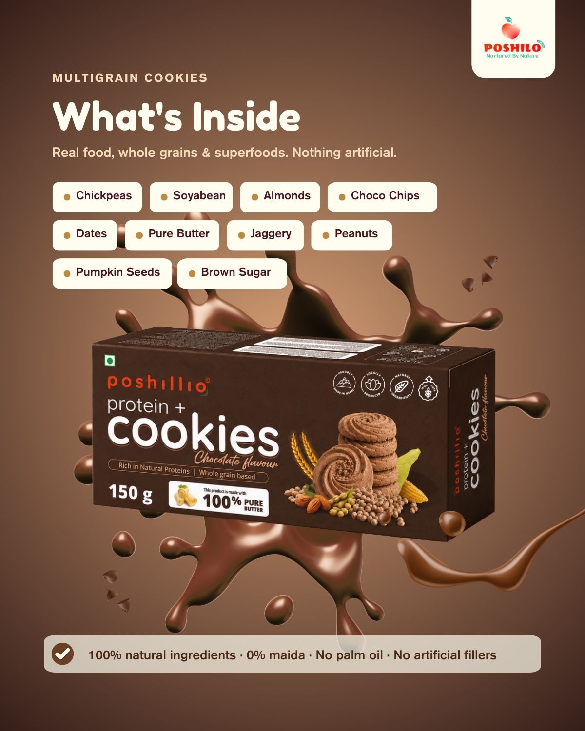 Poshilo Protein+ Chocolate Cookies - image 1