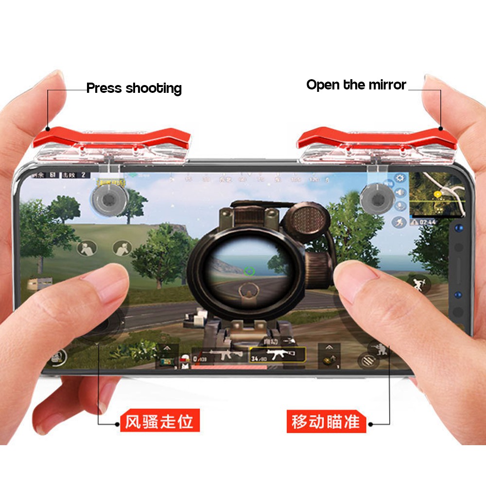 New E9 1 Pair Mobile Phone L1 R1 Fire Button Aim Gaming Trigger Shootering Home Shop Nepal