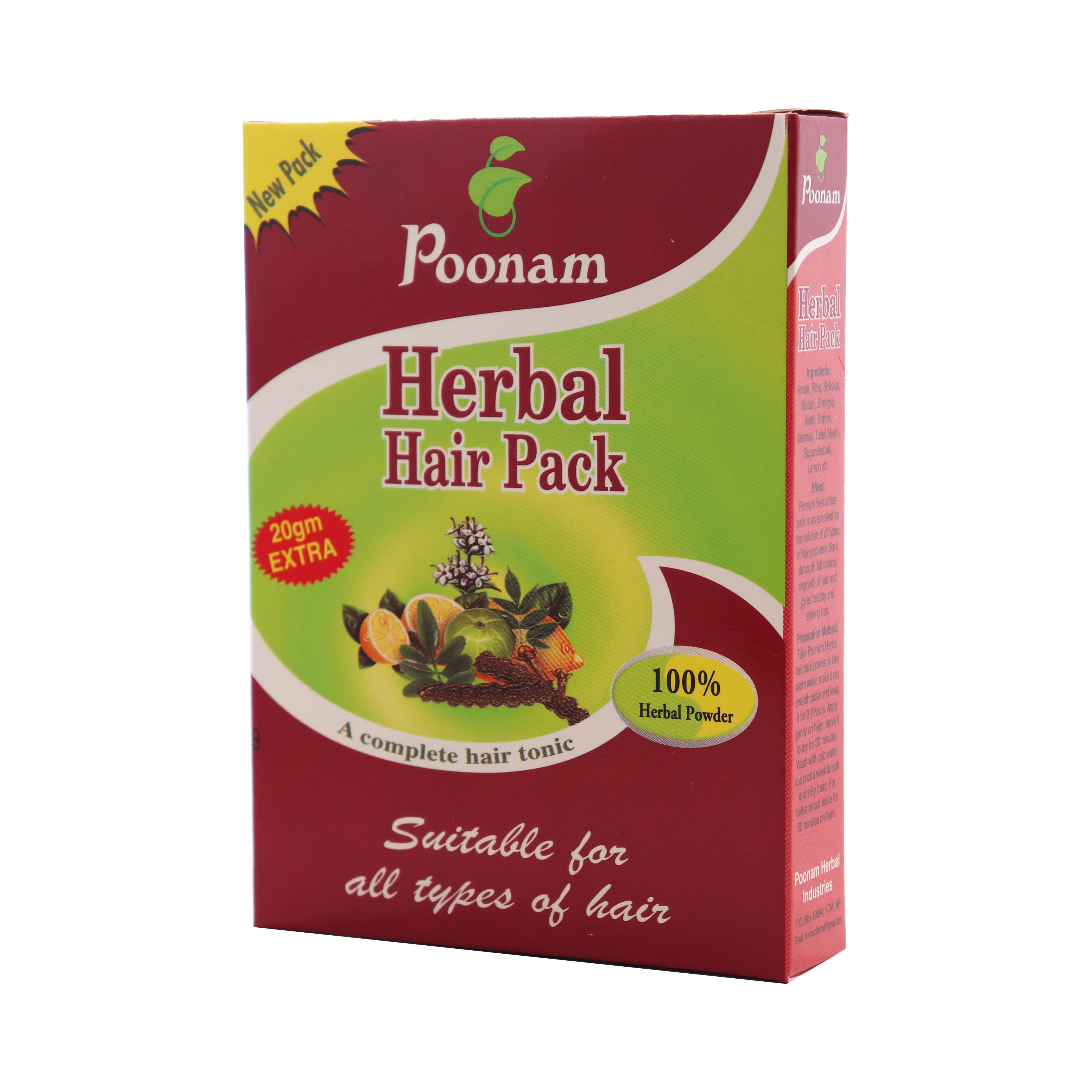 Poonam Herbal Hair Pack - 100 Gm