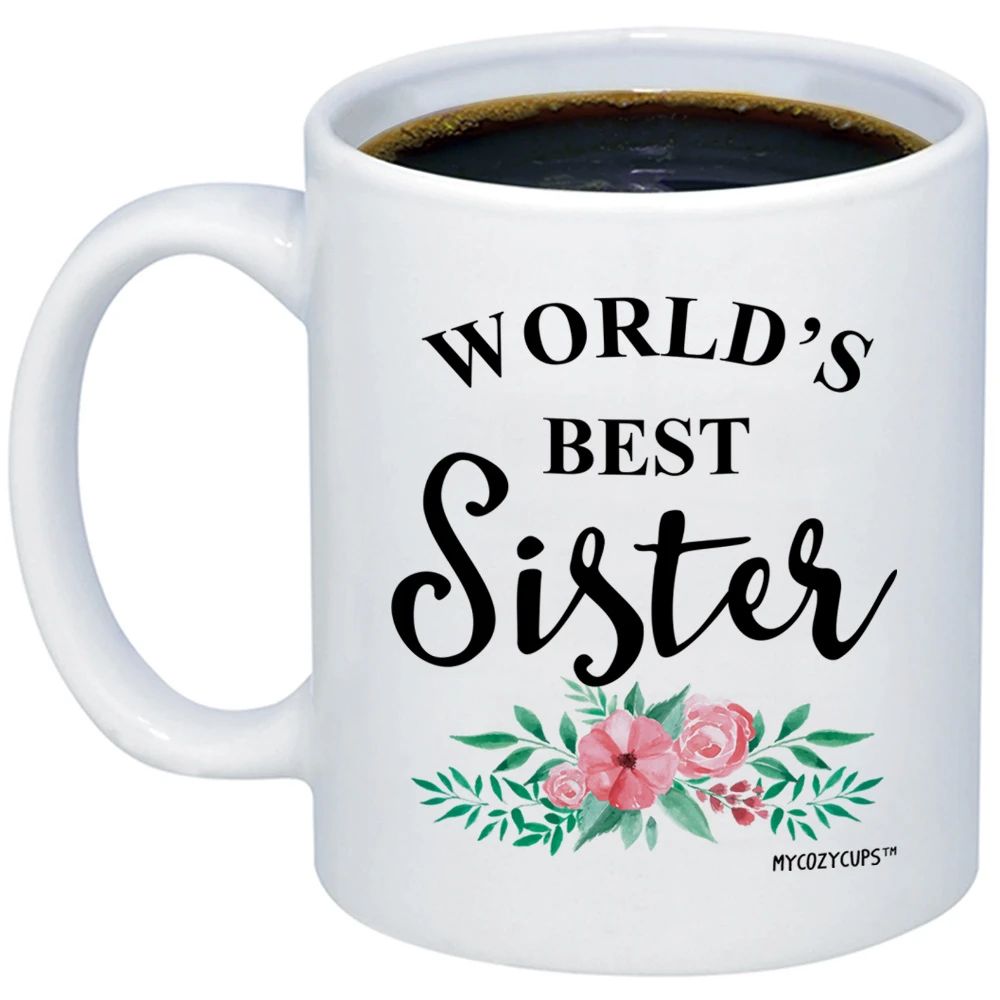 World's Best Sister Printed Ceramic Mug