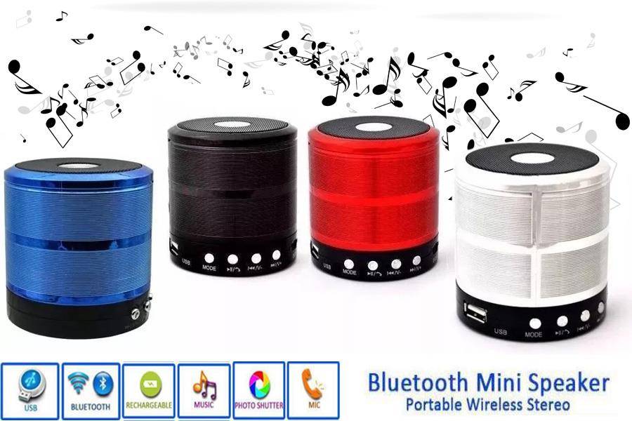 WS-887 Mini Bluetooth Speaker With Aux Usb Support, MODEL NO:WS887BTSPKR