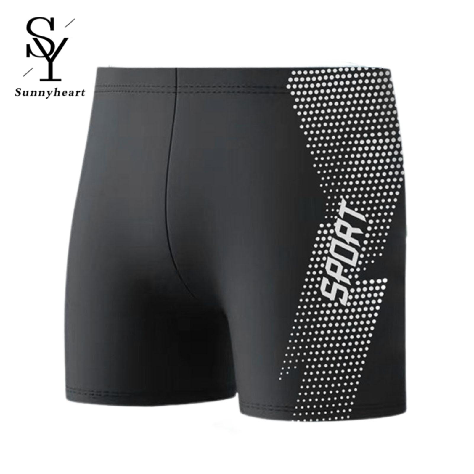 【Sell-Well】 Sunnyheart High-waisted Swimming Trunks Men's Quick Dry High Waist Swim Trunks for Summer Beach Plus Size Slim Fit Breathable Printed Hot Spring Bathing Shorts Men Swimming Shorts