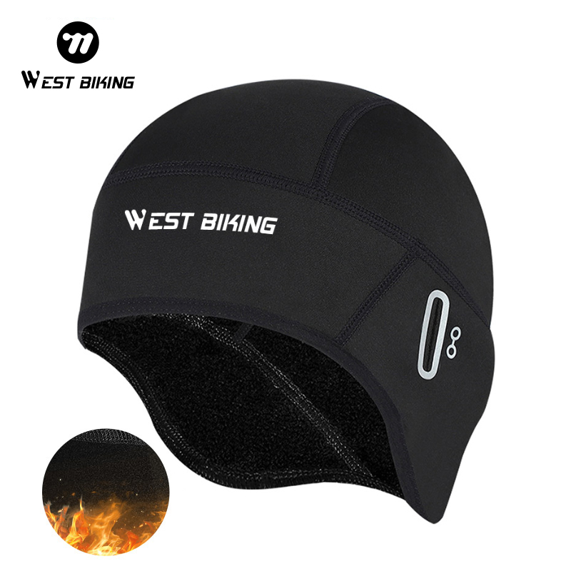 WEST BIKING Cycling Cap Warm Outdoor Sports Balaclava Ski Running Headband Motorcycle Helmet Cap Anti-UV Windproof Bike Cap Riding Head Caps for Men
