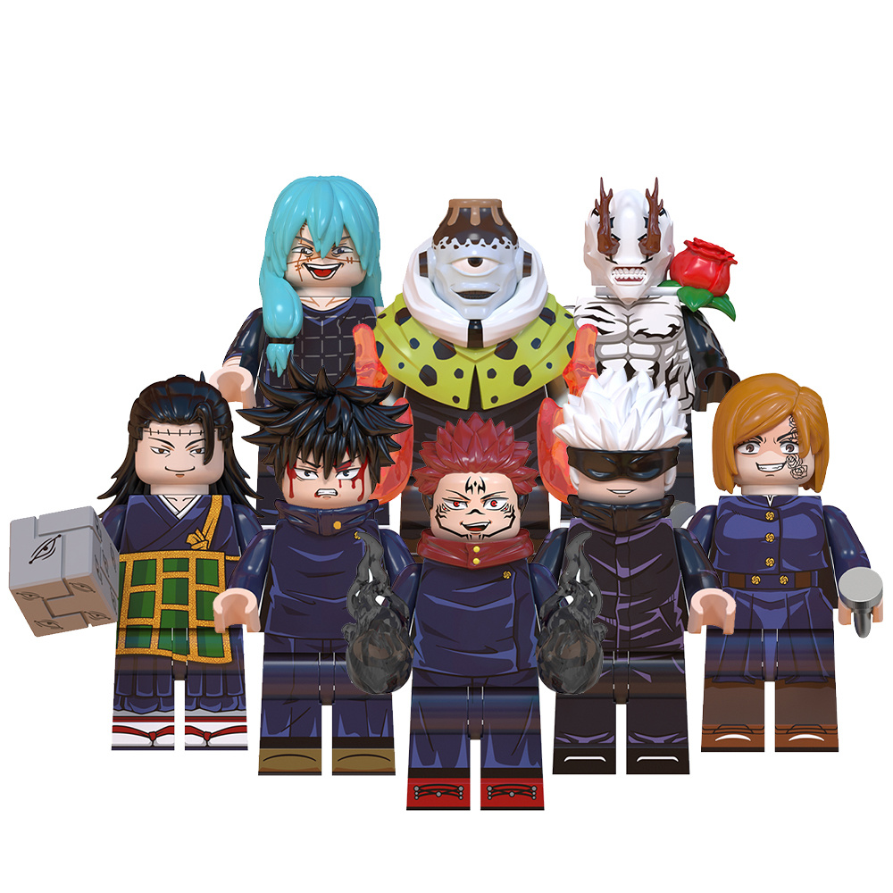 【Innovative design】Compatible with LEGO Anime Jujutsu Kaisen Series Third-Party Gojo Satoru Suguru Geto Yuji Buildable Brick Figures