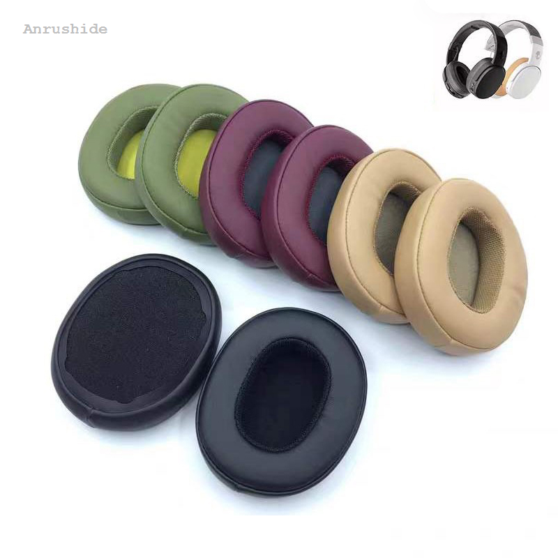 HOT Anrushide 1Pair Ear Cushion for Skullcandy Crusher Wireless Crusher Evo Crusher ANC Hesh 3 Headphones Replacement Ear Pads Cushion