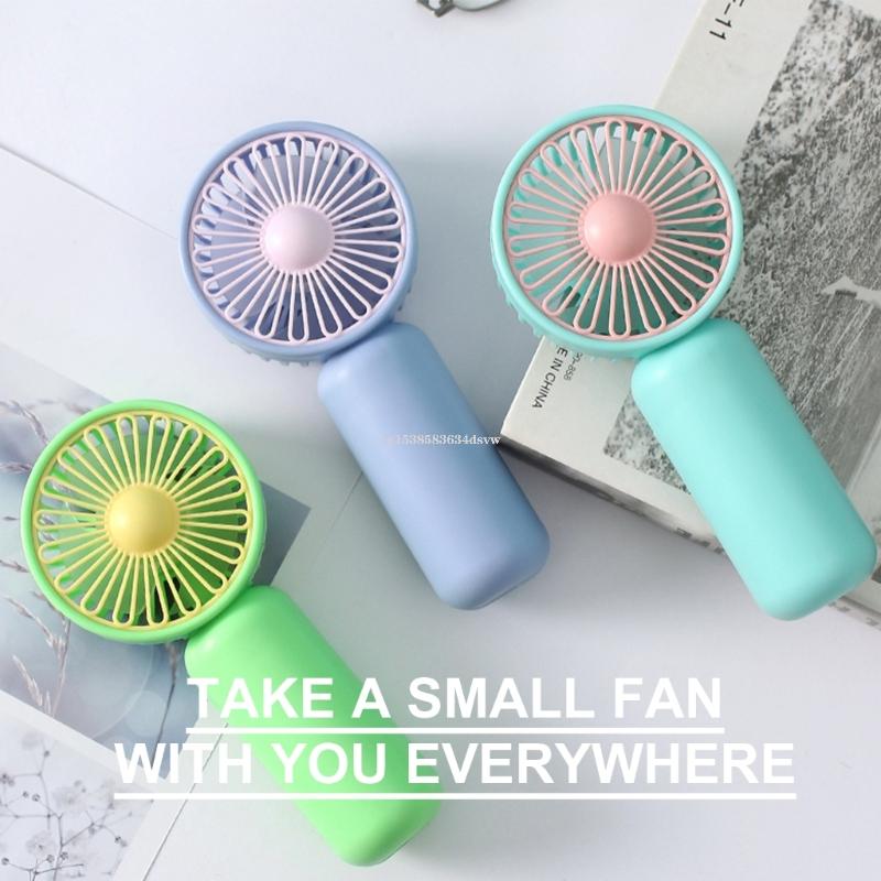 HOT New Handheld Mini Fan Powered Small Quiet Electric Fans Summer Cooling Personals Hand Fan