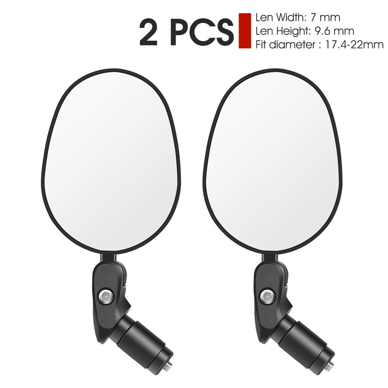 WEST BIKING Wide Angle Bike Rearview Mirror MTB Road Bicycle Handlebar Mirror 360 Rotation Adjustable Cycling Rear View Mirror
