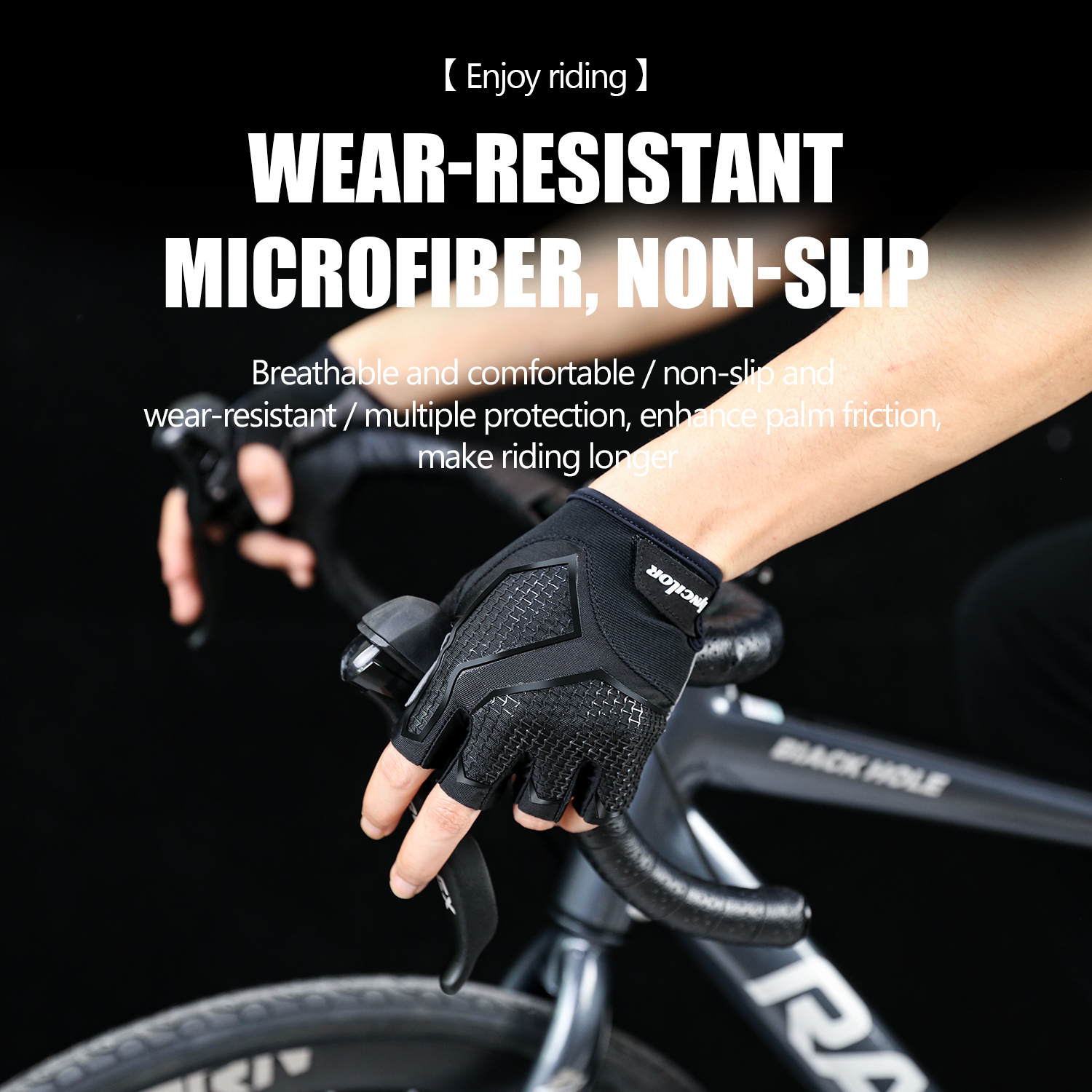 HOT Summer New Half-Finger Men'S And Women'S Cycling Gloves Liquid Silicone Shock-Absorbing Breathable Sports Bicycle Fitness Gloves