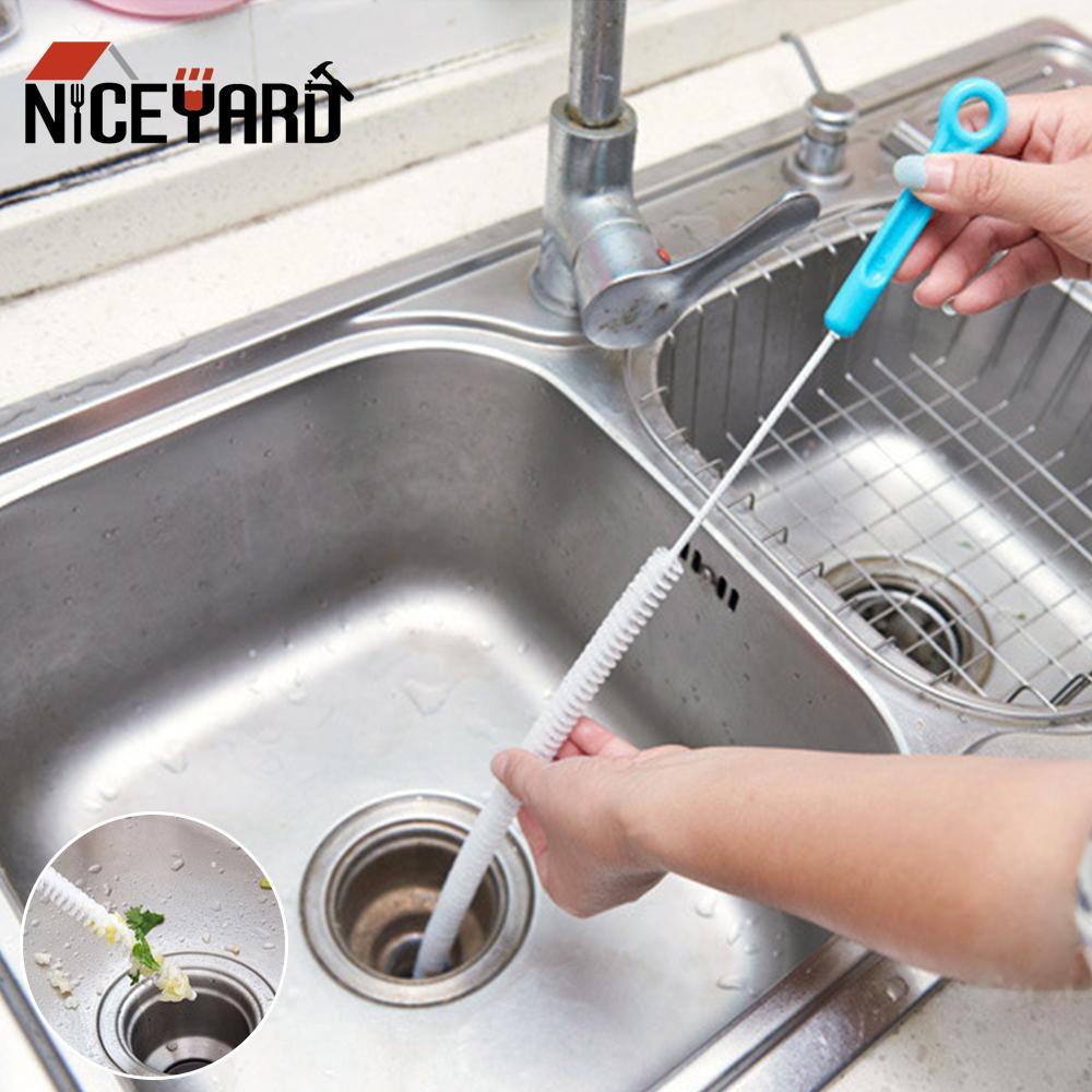 Agent 71cm Tube Kitchen Bathroom Sink Depilation Brush Pipe Cleaning Channel Dredging Tool Long Sewer Cleaning Brush