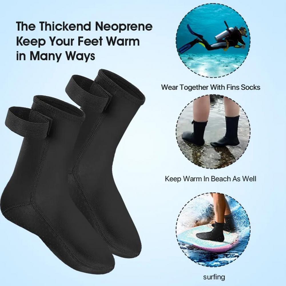 NEW 1 Pair Diving Socks Elasticity Non-slip Neoprene Snorkeling Swimming Socks Beach Surfing Booties Water Sport Supply