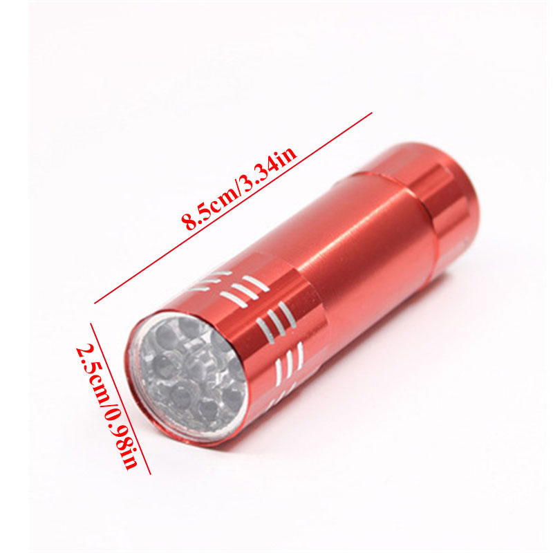 HOT 9 LED UV Light Fast Nail Dryer Flashlight Gel Curing Lamp Nail Polish Cure Light Portable Mini New Manicure Tool Accessories