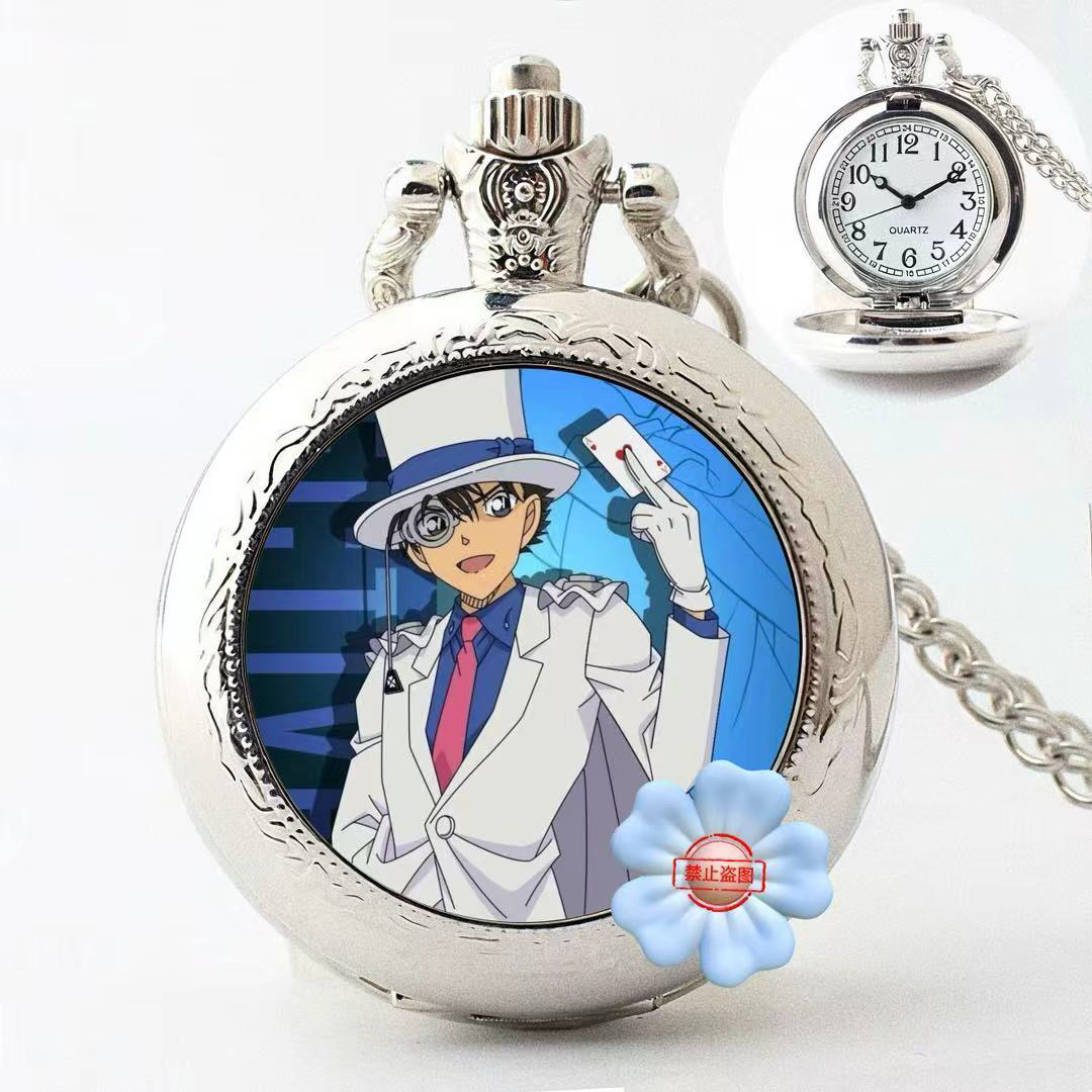Kaito Kid Merchandise Pocket Watch Necklace Couple Watches Hanging Watch Anime