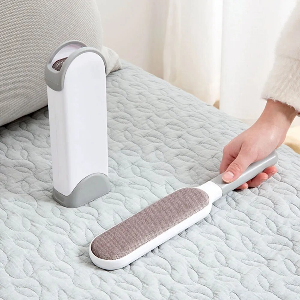 transparent bag Portable Pet Hair Remover Brush Lint Rollers Brushes Pet Animal Hair Remov Reusable Pet Hair Cleaning Tools Fur Zapper Clean