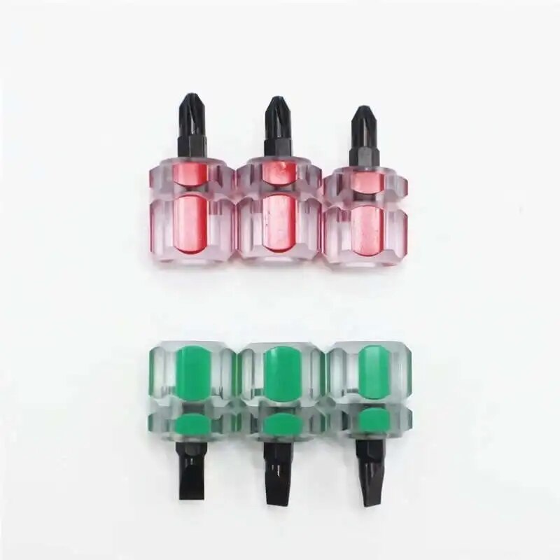 HOT mini screwdriver Screwdriver Kit Set Mini Small Short Screwdriver Portable Radish Head Needle Plate Screwdriver Repair Sewing Tools
