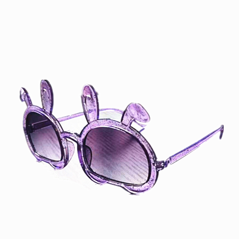 Sales promotion [ New ]2024 Cartoon Bunny Glitter Kid's Eyewear Children's UV-Proof Sunglasses Korean Cute Children's Glasses