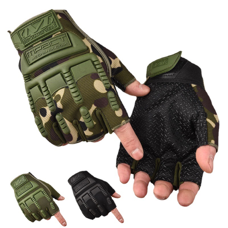 HOT 1Pair Summer Fingerless Gloves Men Women s Protective Gear Hand Driving Climbing Cycling Bicycle Riding