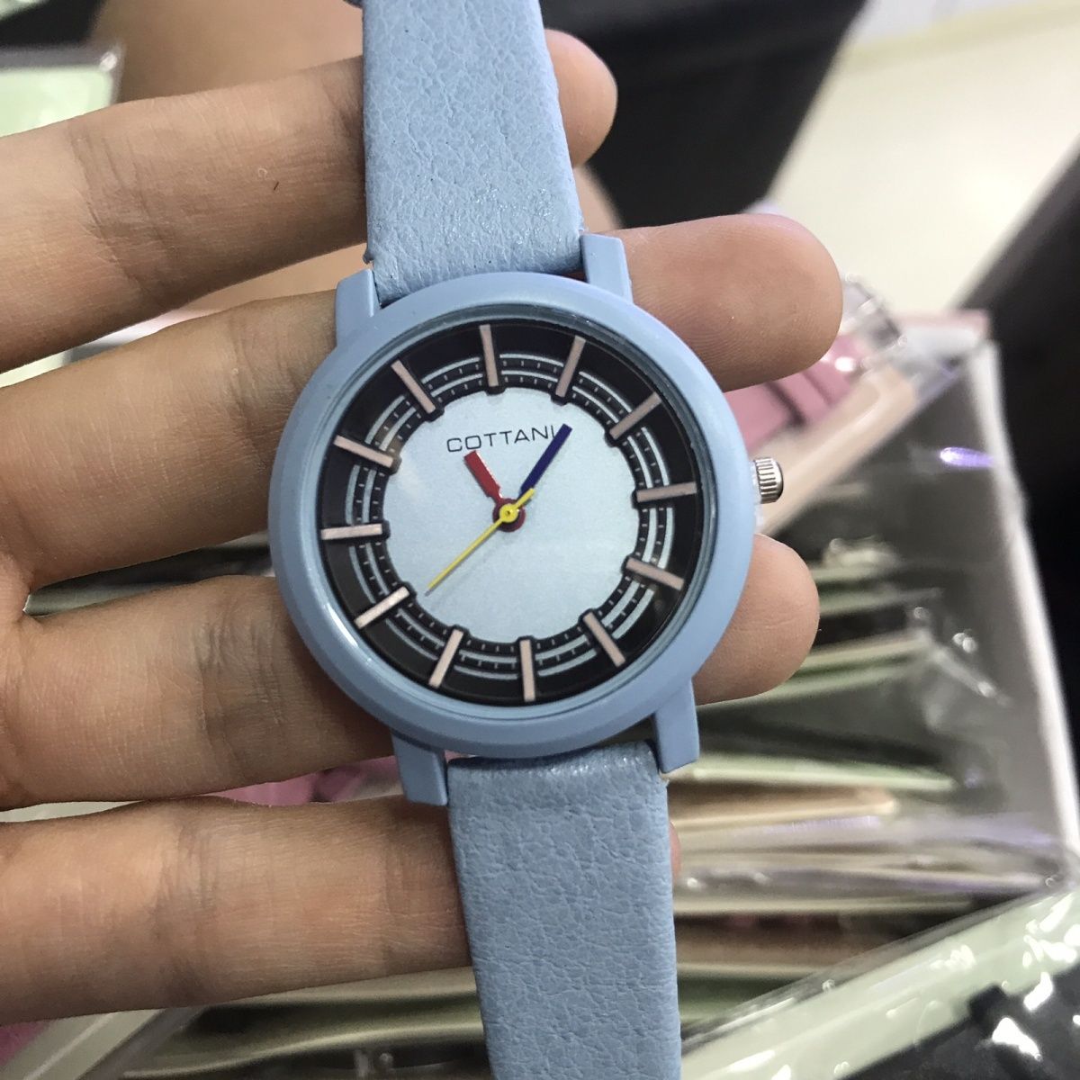 COTTANI Couple Style High-End Simple Couple Fashion College Watch American Dopamine