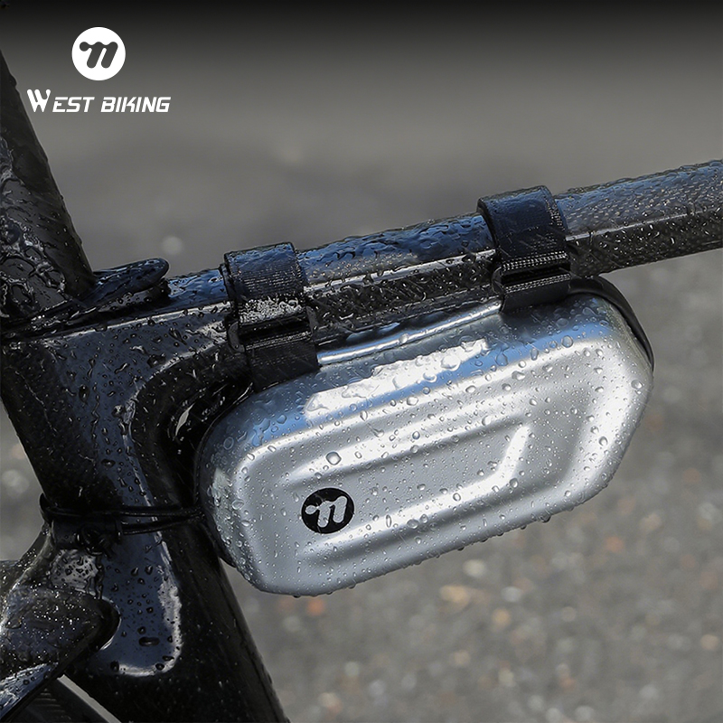 WEST BIKING Bicycle Top Tube Bag PU Waterproof Gravel Bike Frame Bag Fashion Multicolor Front Bag MTB Road Bike Accessories