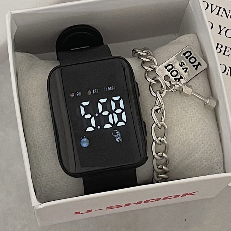 【Essential Good Item】Astronaut Women's Watch in High-Value Night Light Minimalist Style Party Smart Electronic Watch