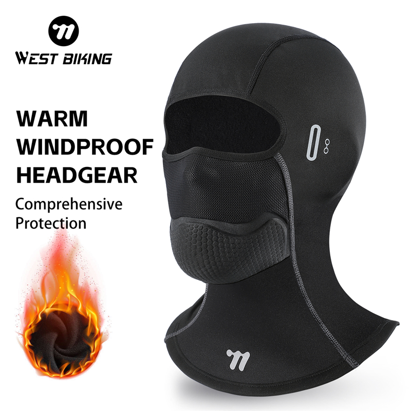 WEST BIKING Winter Ski Balaclava Magnetic 3D Breathable Mask Windproof Cycling Skiing Hunting Full Face Fleece Hat Hiking Hood