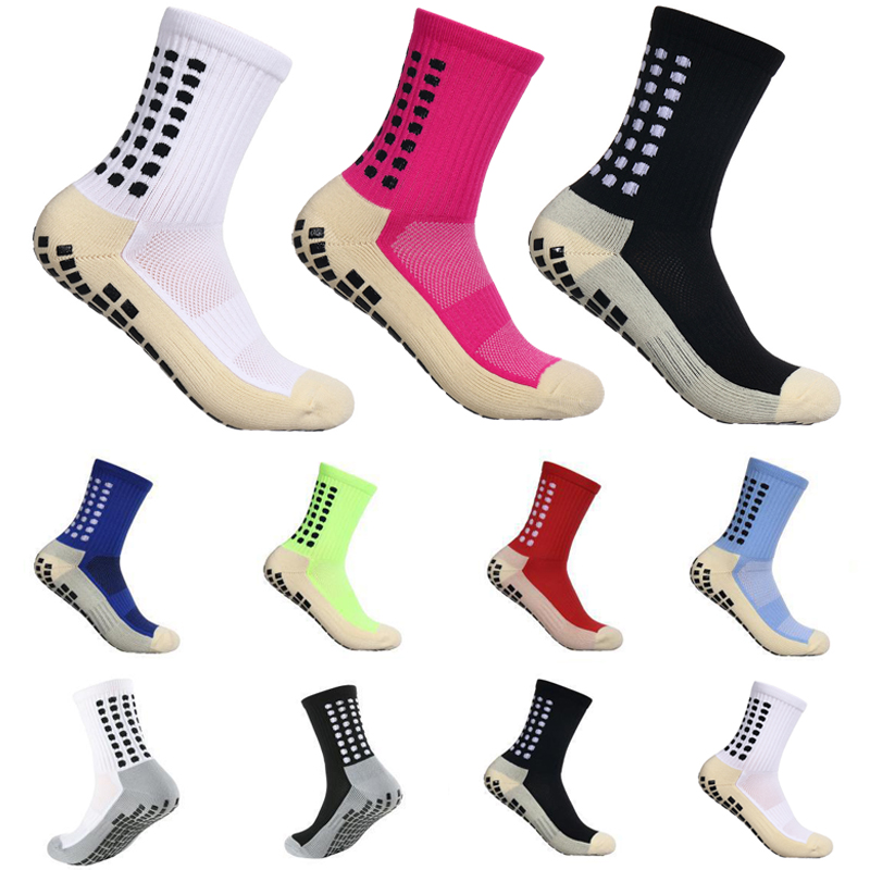 NEW Non-Slip Football Socks Men Women Soccer Socks Silicone Bottom Sports Cycling Grip Socks for Football Basketball Tennis