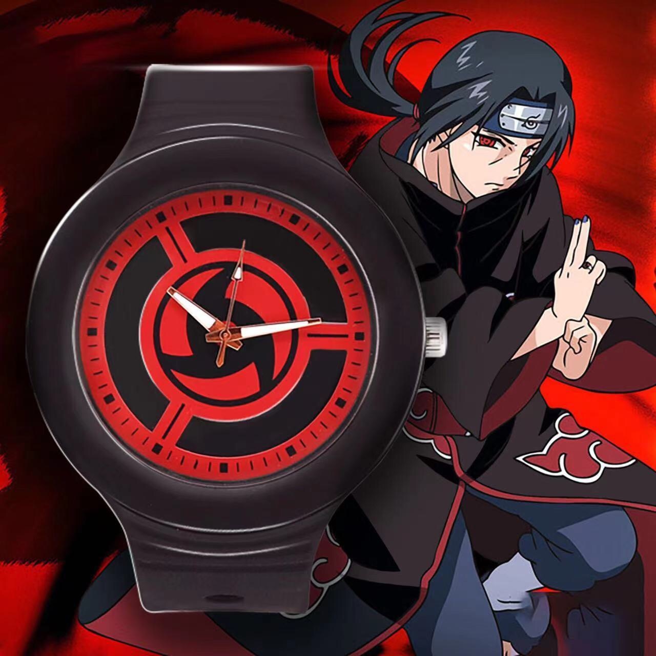 【Best-sellers】Collaboration Watch Naruto Sasuke Anime Youth Cool Personality Handsome