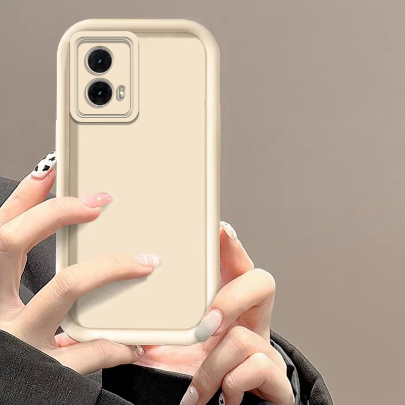 Sroof Case For Motorola Moto G85 Angel Eye Step Matte Shockproof Lens Protective Film Melard Color Soft Phone Case Back Cover