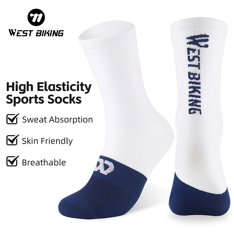 WEST BIKING Unisex Cycling Socks Comfortable Outdoor Sports Athletic Running Hiking Racing MTB Road Bike Socks for Men and Women
